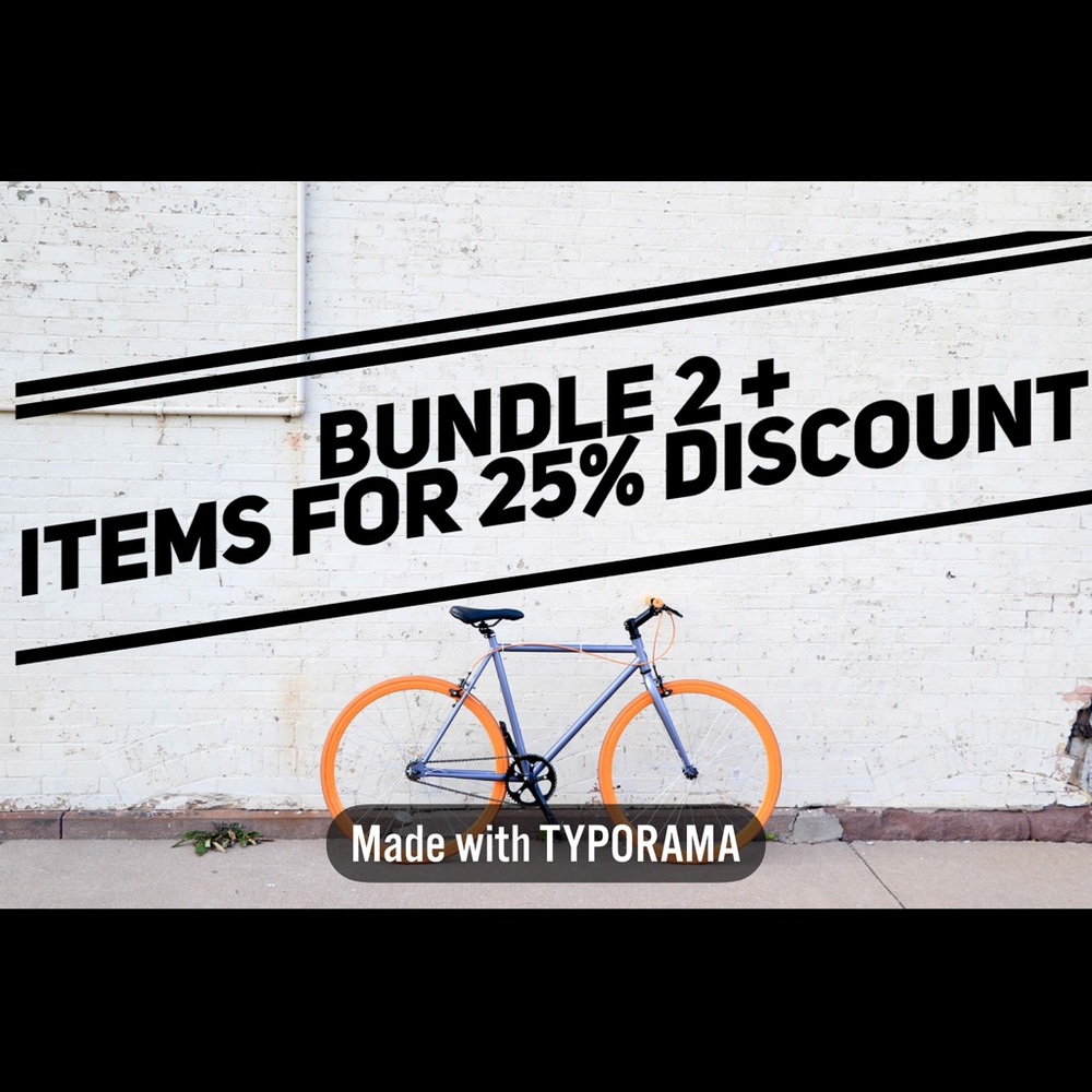 25% BUNDLE DISCOUNT!!